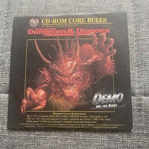 Advanced Dungeons‎ & Dragons: Core Rules (Demo Version) (PC CD-ROM) SEALED